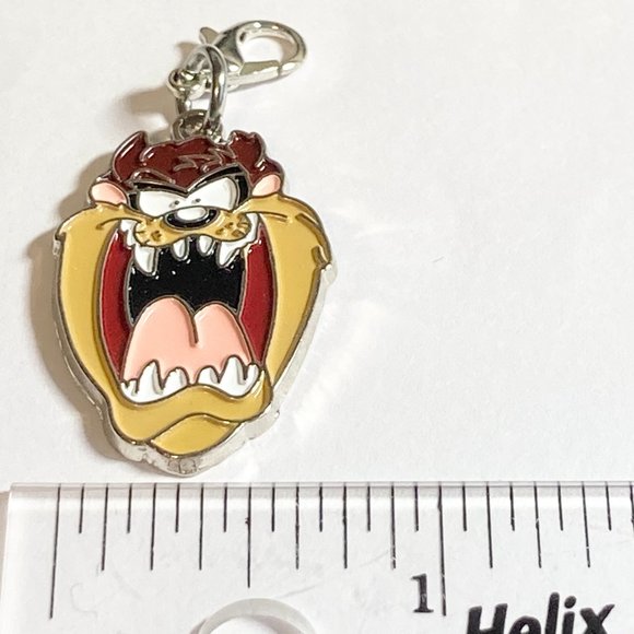 Vintage Taz Tas Tasmanian Devil Keychain Keyring Charm Warner Bros Looney Tunes - Picture 9 of 9
